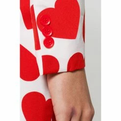 OppoSuits Queen Of Hearts Women's Valentines Heart Patterned Suit Suits & Blazers