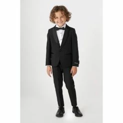 OppoSuits Jet Set Black Boy's Party Tuxedo