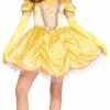 Leg Avenue Enchanting Princess Beauty Women's Gold Short Costume Costumes