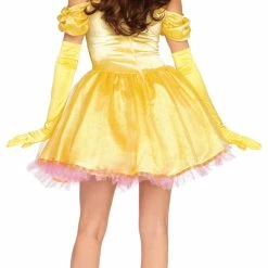 Leg Avenue Enchanting Princess Beauty Women's Gold Short Costume Costumes