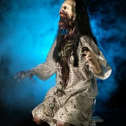 Distortions Decorations & Props Wretched Animated Life Size Prop Female Torture Victim